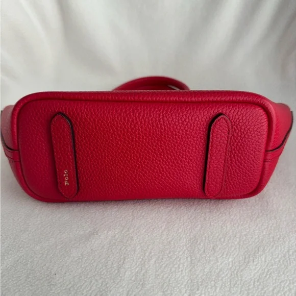 Polo by Ralph Lauren Red Leather Medium Bellport Satchel Satchels